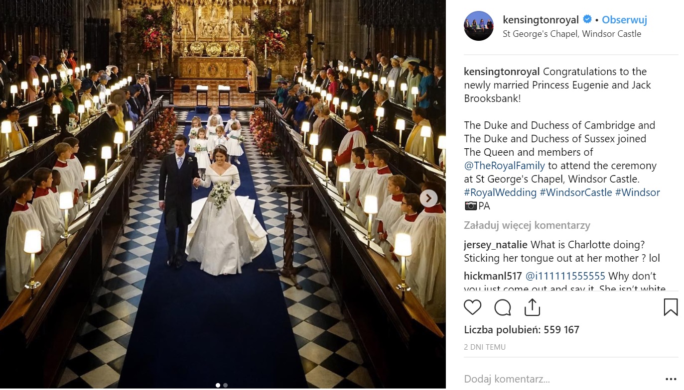 Ślub księżniczki Eugenii 
